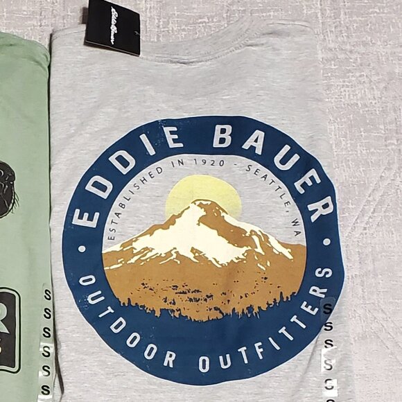 NWT! Bundle -2 Eddie Bauer Outdoor Outfitters Men's Crew Shirts Size: S - Picture 5 of 10